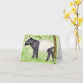 Ongebruikelijke Tapir Kaart (Gele Bloem)