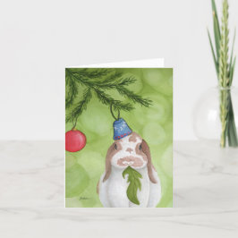 Ongebruikelijke vakantiedieren: Bunny kaart 10x14 