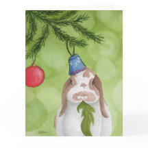 Ongebruikelijke vakantiedieren: Bunny Kaart 8,5 "x