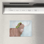 Ongebruikelijke vakantiedieren: Koe magneet 3,5 "x (Insitu (Vaatwasser))