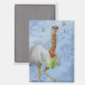 Ongebruikelijke vakantiedieren: struisvogelmagneet magneet (Voorkant / Achterkant)