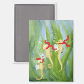 Ongebruikelijke vakantiedieren: zeepaardmagneet 2, magneet (Voorkant / Achterkant)