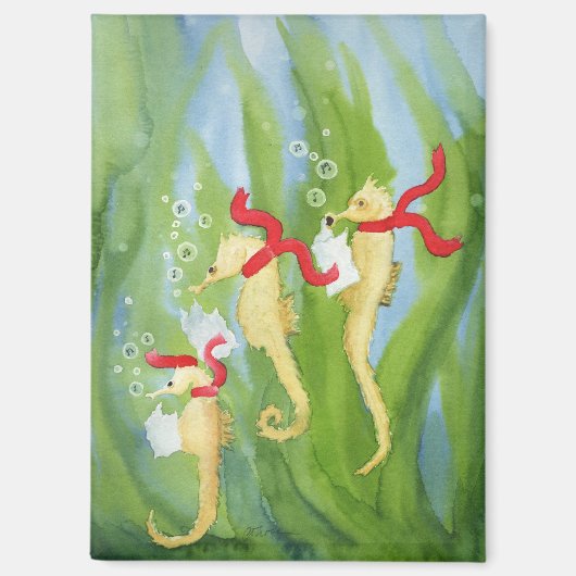 Ongebruikelijke vakantiedieren: zeepaardmagneet 2, magneet (Voorkant)