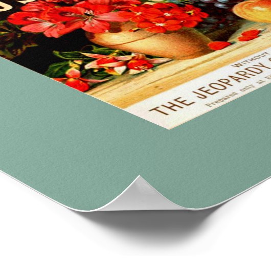 Ongebruikelijke  VRUCHTEN- EN FRUITZOUT VAN ENO Poster (Hoek)