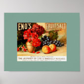 Ongebruikelijke  VRUCHTEN- EN FRUITZOUT VAN ENO Poster (Voorkant)