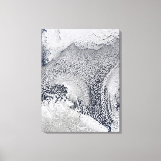 Ongebruikelijke wolkenformaties boven het Zee van Canvas Afdruk (Voorkant)