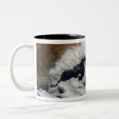 Ongebruikelijke wolkenformaties tweekleurige koffiemok (Links)