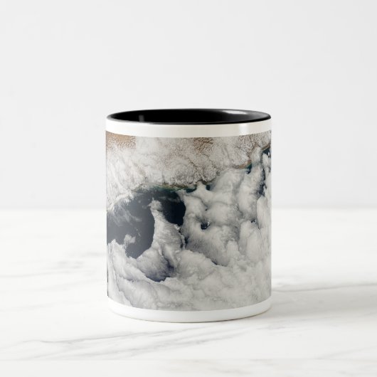Ongebruikelijke wolkenformaties tweekleurige koffiemok (Center)