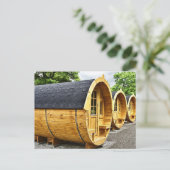 ONGEBRUIKTE BARREL HOUSE TINY HOUSE BRIEFKAARTEN (Staand voorkant)