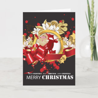 Ongebruikte kerstkaart feestdagen kaart