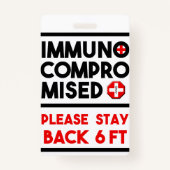 Ongecompromitteerd Blijf achter het waarschuwingsb Badge (Achterkant)