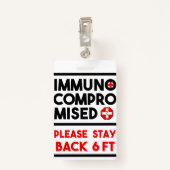 Ongecompromitteerd Blijf achter het waarschuwingsb Badge (Achterkant met clip)