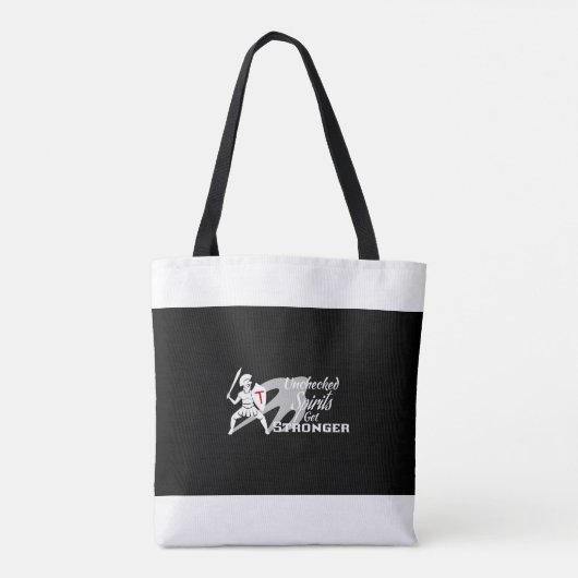 Ongecontroleerde geesten worden sterker - beide lo tote bag (Achterkant)
