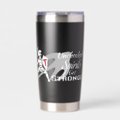 Ongecontroleerde Geesten Worden Sterker - Zwarte M Geïsoleerde Drinkbeker (Voorkant)