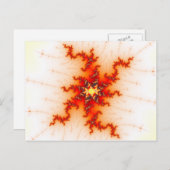 Ongedaan fractal briefkaart (Voorkant / Achterkant)