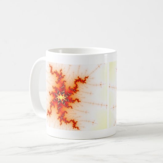 Ongedaan fractal koffiemok (Voorkant links)