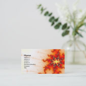 Ongedaan fractal visitekaartje (Staand voorkant)