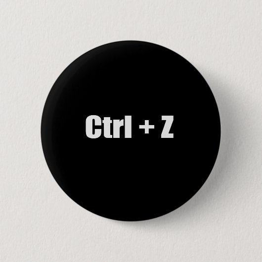 Ongedaan maken - CTRL + Z Ronde Button 5,7 Cm (Voorkant)