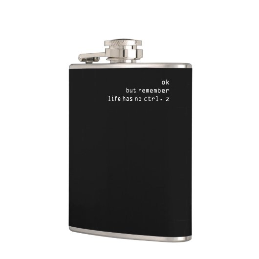 Ongedaan maken Ctrl+Z Simple Black Heupfles (Links)