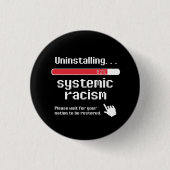 Ongedaan maken van Systemic Racism Classic Ronde S Ronde Button 3,2 Cm (Voorkant)