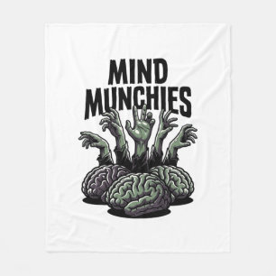 Ongedane Hersenfeest Vintage Zombiehanden Horror T Fleece Deken