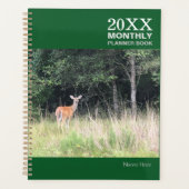 Ongedateerd Maandelijks Herten Plannerboek Planner (Voorkant)