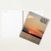 Ongedateerd Maandelijks Zonsondergang Plannerboek Planner (Display)