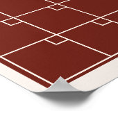 Ongedateerde lege warme herfstkleur planner kalend poster (Hoek)