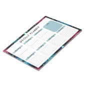 Ongedateerde weekplanner met vuurwerk rand notitieblok (Schuin)