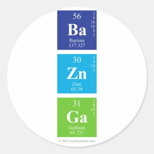 ongedefinieerd ronde sticker (Voorkant)