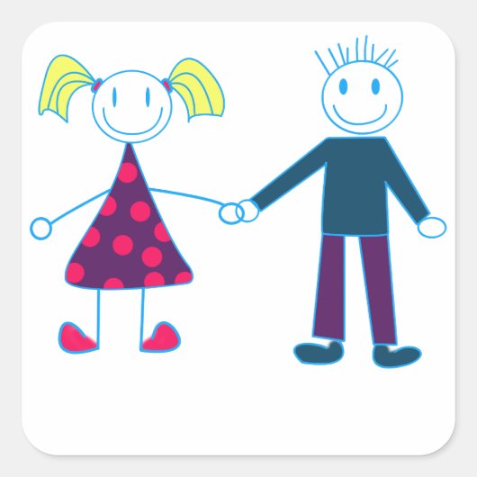 ongedefinieerd vierkante sticker (Voorkant)