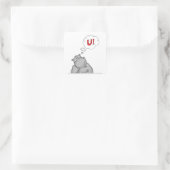 ongedefinieerd vierkante sticker (Tas)
