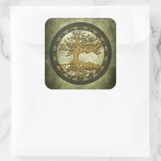 ongedefinieerd vierkante sticker (Tas)