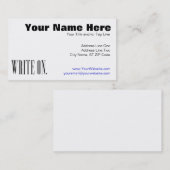 ongedefinieerd visitekaartje (Voorkant / Achterkant)