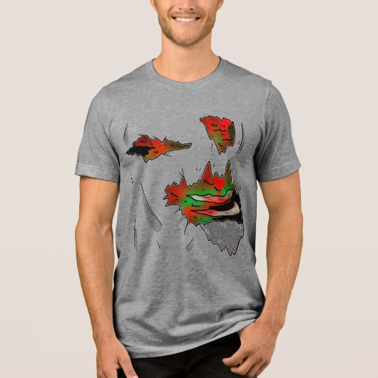 Ongedierte onthulling Tri-Blend shirt (Voorkant)