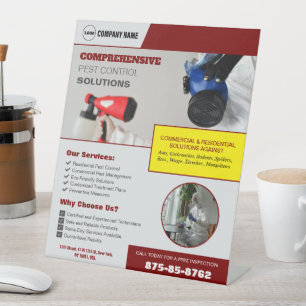 Ongediertebestrijding Business Pedestal Sign Reclamebord Met Voetstuk