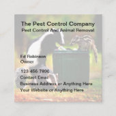 Ongediertebestrijding Dierenverwijdering Moderne V Vierkante Visitekaartje (Voorkant)