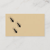 ongediertebestrijding en uitroeiingsdiensten visitekaartje (Achterkant)