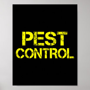 Ongediertebestrijding Exterminator Halloween kostu Poster