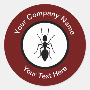 Ongediertebestrijding Exterminator Thema Zakelijke Ronde Sticker
