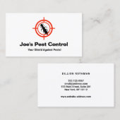 Ongediertebestrijding / insectenbegrenzer visitekaartje (Voorkant / Achterkant)