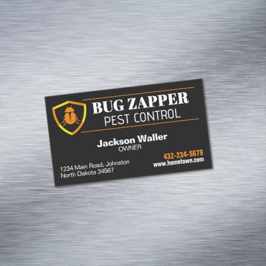 ongediertebestrijdingsdienst magnetisch visitekaartje (Voorbeeld)