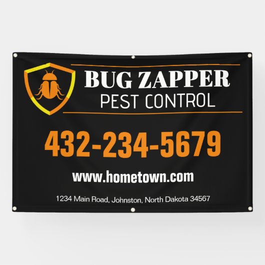 ongediertebestrijdingsdienst spandoek (Horizontaal)