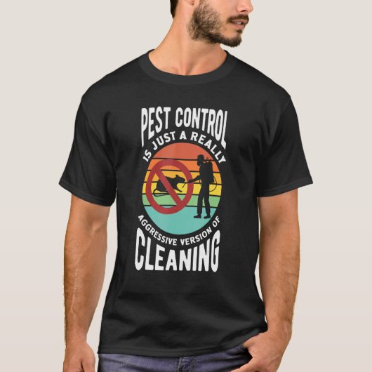 Ongediertebestrijdingstechnicus Exterminator T-shirt (Voorkant)