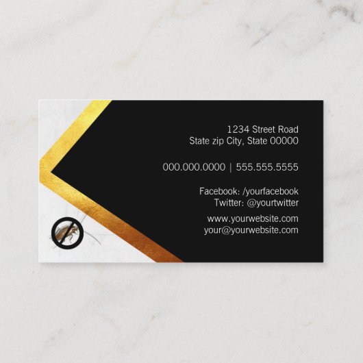 Ongedierteoplossing Visitekaartje (Achterkant)