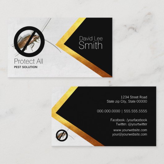 Ongedierteoplossing Visitekaartje (Voorkant / Achterkant)