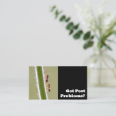 Ongedierteverdelger voor de bestrijding van termie visitekaartje (Staand voorkant)