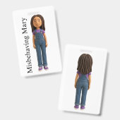 Ongedragend Mary Badge (Voor- en achterkant)