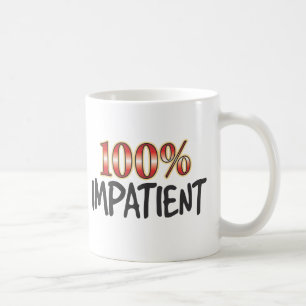 Ongeduldig 100 % koffiemok
