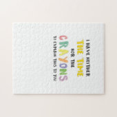 Ongeduldig sarcastisch noch de tijd noch de potlod legpuzzel (Horizontaal)